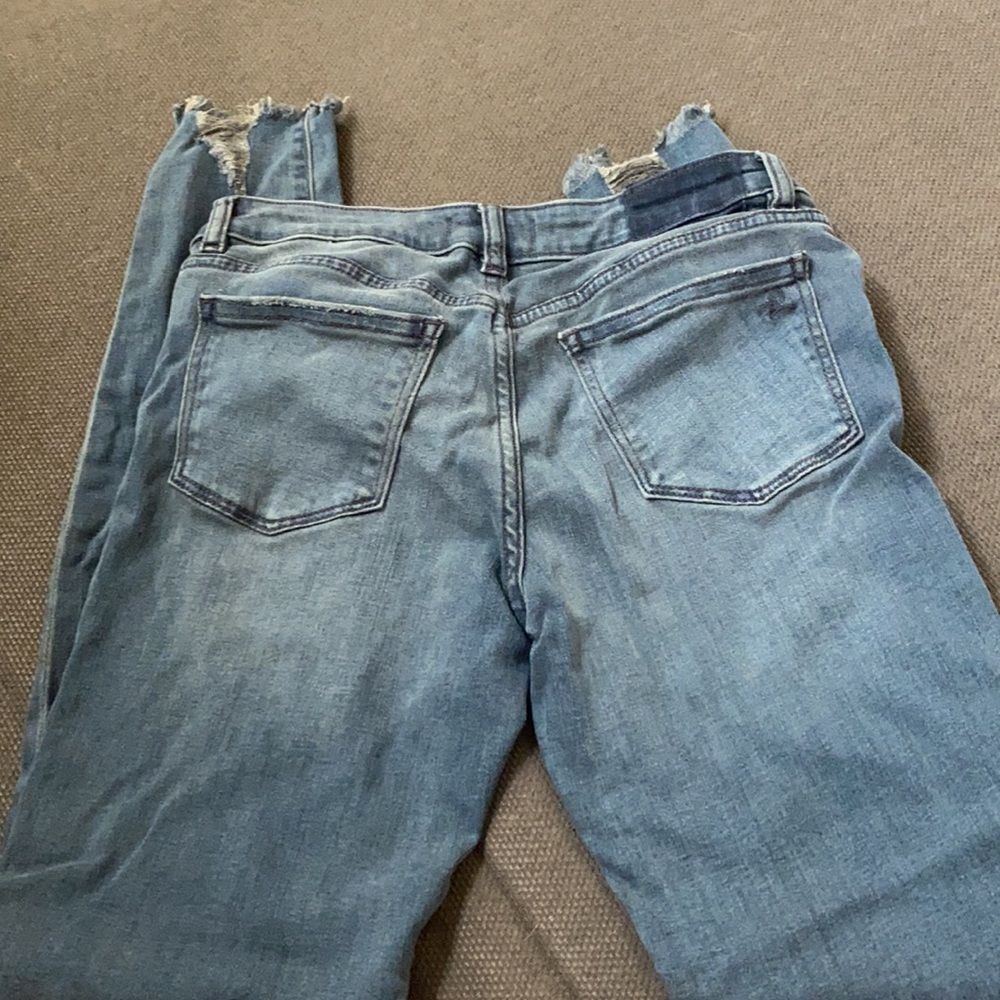 Dark Washed Ripped Jeans - Picture 2 of 3